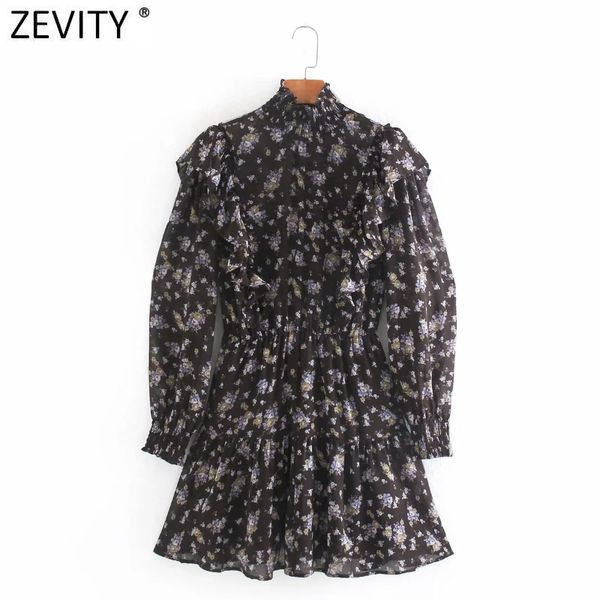 zevity women elegant elastic stand collar flower printing sweet ruffles mini dress femme long sleeve chic chiffon vestido ds4719 210419, Black;gray
zevity women elegant elastic stand collar flower printing sweet ruffles mini dress femme long sleeve chic chiffon vestido ds4719 210419, Black;gray