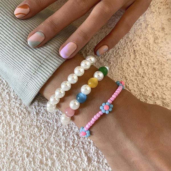 beaded, strands 3 pcs bohemian daisy bracelets for women friends simple bead flowers female sweet birthday jewelry accessories gifts, Black
beaded, strands 3 pcs bohemian daisy bracelets for women friends simple bead flowers female sweet birthday jewelry accessories gifts, Black