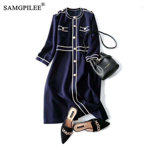 women clothing autumn 2021 casual plus size dress a-line solid three quarter button empire o-neck elegant dresses for 4xl, Black;gray
women clothing autumn 2021 casual plus size dress a-line solid three quarter button empire o-neck elegant dresses for 4xl, Black;gray