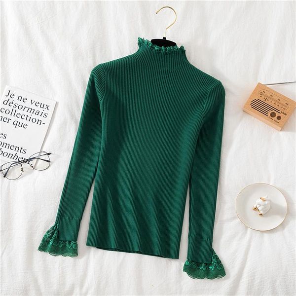 women's sweaters 2021 autumn winter turtleneck sweater women fashion lace stiching long sleeve knitted pullover jumper casual, White;black
women's sweaters 2021 autumn winter turtleneck sweater women fashion lace stiching long sleeve knitted pullover jumper casual, White;black