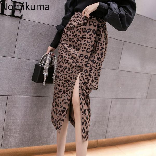 nomikuma autumn winter korean chic split leopard printed skirt mid length high waist skirts women strap lace up faldas 3d411, Black
nomikuma autumn winter korean chic split leopard printed skirt mid length high waist skirts women strap lace up faldas 3d411, Black