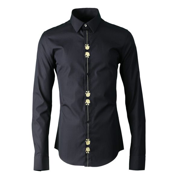 tee shirt shirt 100% cotton men fashion placket embroidered long sleeve shirt white black mens shirts casual slim fit
tee shirt shirt 100% cotton men fashion placket embroidered long sleeve shirt white black mens shirts casual slim fit
