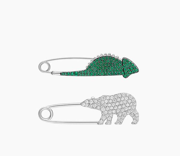 pins, brooches rare creature collection 925 sterling silver white polar bear green lizard brooch zircons women fashion cute brand jewelr, Gray
pins, brooches rare creature collection 925 sterling silver white polar bear green lizard brooch zircons women fashion cute brand jewelr, Gray