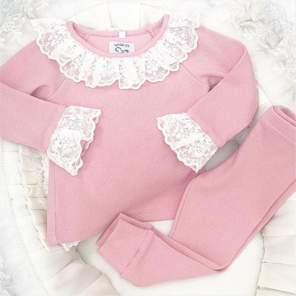 2pcs toddler kid baby girls clothes lace ruffle pullover t shirt leggings pants autumn winter warm outfit knitted 1, White
2pcs toddler kid baby girls clothes lace ruffle pullover t shirt leggings pants autumn winter warm outfit knitted 1, White