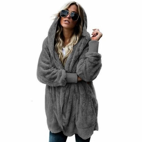 hoodies autumn winter female coat causal soft hooded pocket fleece plush warm plus size faux fur fluffy women jacket 0907h, Black
hoodies autumn winter female coat causal soft hooded pocket fleece plush warm plus size faux fur fluffy women jacket 0907h, Black
