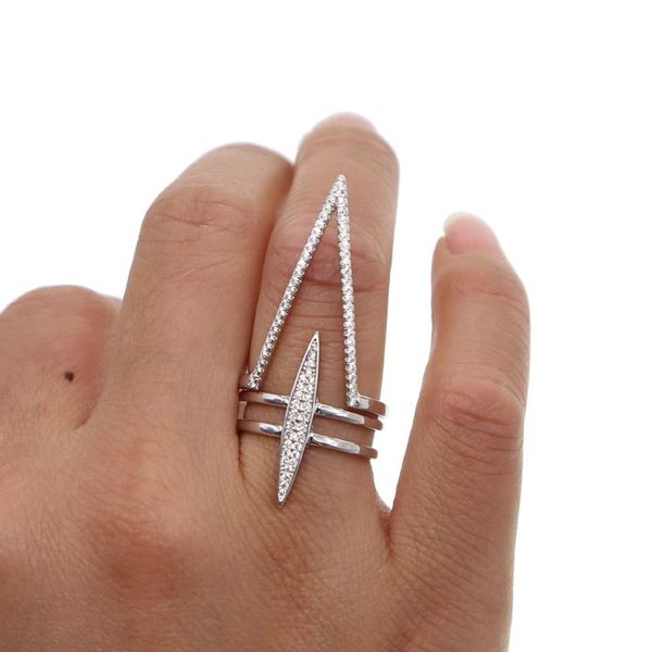wedding rings factory luxury jewelry design long cz spike chevron stack stacking fashion gorgeous women full finger ring, Slivery;golden
wedding rings factory luxury jewelry design long cz spike chevron stack stacking fashion gorgeous women full finger ring, Slivery;golden