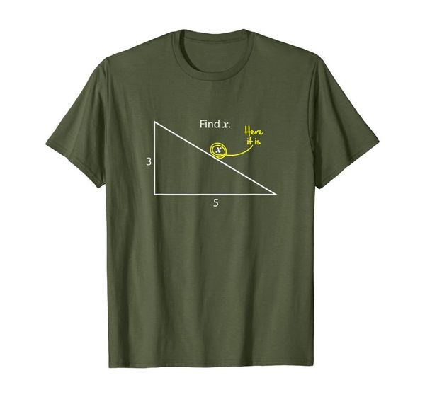 men's t-shirts find x triangle math problem funny geometry white t-shirt, White;black
men's t-shirts find x triangle math problem funny geometry white t-shirt, White;black