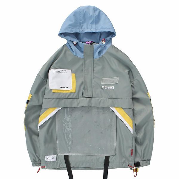 men's jackets hip hop streetwear hooded jacket 2021 spring mens harajuku windbreaker multi pocket buckle track coat swag ribbon, Black;brown
men's jackets hip hop streetwear hooded jacket 2021 spring mens harajuku windbreaker multi pocket buckle track coat swag ribbon, Black;brown