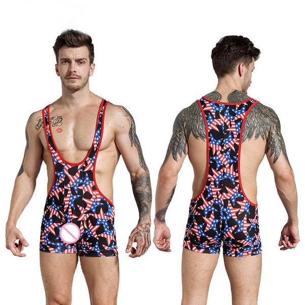 men's body shapers arrival suspender printing american flag jockstrap wrestling singlet underwear strecth bodywear men, Black;brown
men's body shapers arrival suspender printing american flag jockstrap wrestling singlet underwear strecth bodywear men, Black;brown