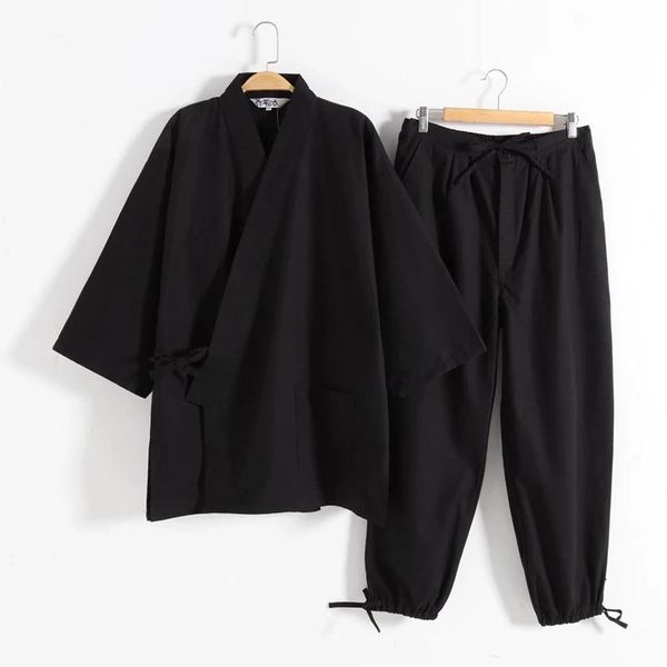 ethnic clothing kimono pajamas japanese 100%cotton 2pcs set yukata samurai men ninjya monk wear chef gardening workwear japan style jinbei, Red
ethnic clothing kimono pajamas japanese 100%cotton 2pcs set yukata samurai men ninjya monk wear chef gardening workwear japan style jinbei, Red