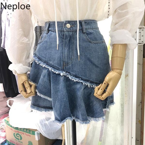 skirts neploe womne summer 2021 fashion denim patchwork pockets jupe korean ruffles button a-line skirt 43636, Black
skirts neploe womne summer 2021 fashion denim patchwork pockets jupe korean ruffles button a-line skirt 43636, Black