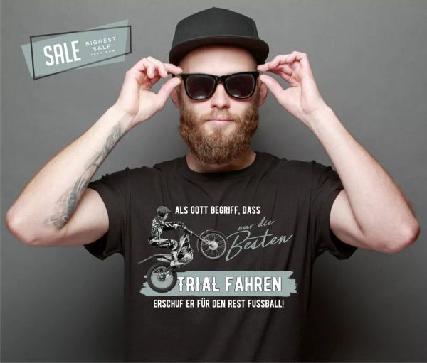 SALE Trial Ride Best God no Football trialer Motorcycle Unisex T-Shirt 3XL, Mainly pictures
SALE Trial Ride Best God no Football trialer Motorcycle Unisex T-Shirt 3XL, Mainly pictures