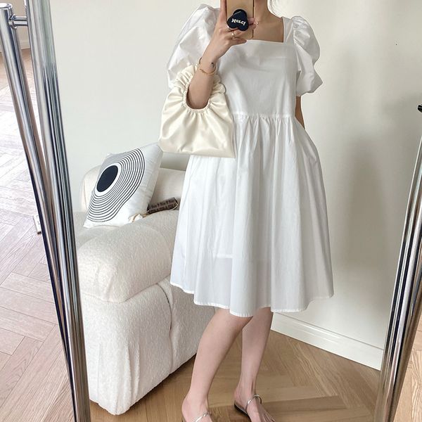 luxury casual dresses canggumu 2021 summer 3-color square neck bubble sleeve dr's korean relaxed simple skirt 21-63, Black;gray
luxury casual dresses canggumu 2021 summer 3-color square neck bubble sleeve dr's korean relaxed simple skirt 21-63, Black;gray