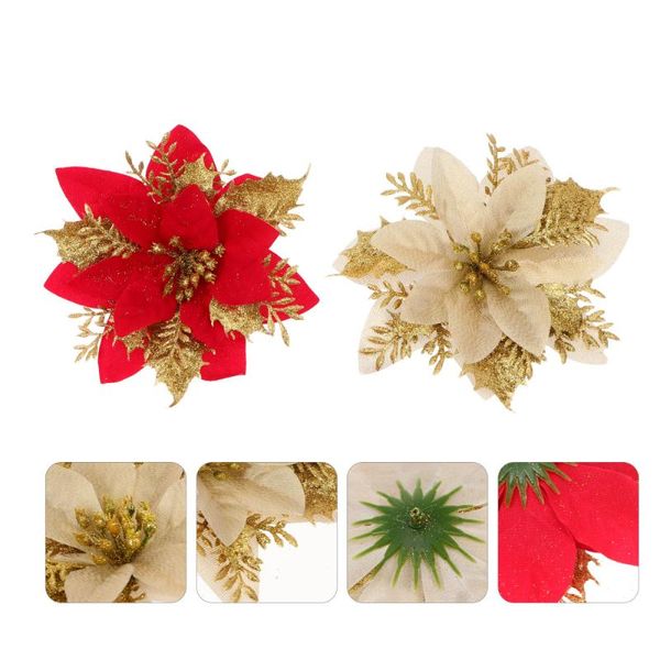 decorative flowers & wreaths 24pcs artificial flower xmas tree ornament (red, golden)
decorative flowers & wreaths 24pcs artificial flower xmas tree ornament (red, golden)