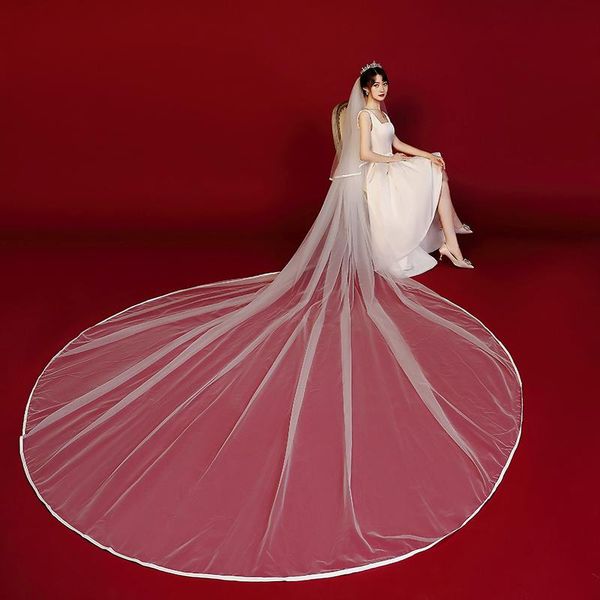 bridal veils eastalley ribbon edge wedding tulle two layer long party accessories velo para novia de, Black
bridal veils eastalley ribbon edge wedding tulle two layer long party accessories velo para novia de, Black