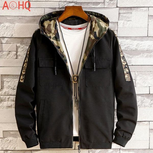 men's jackets men windbreaker autumn lightweight casual jacket hooded coat zipper up camouflage patchwork hoodies korean clothes slim, Black;brown
men's jackets men windbreaker autumn lightweight casual jacket hooded coat zipper up camouflage patchwork hoodies korean clothes slim, Black;brown