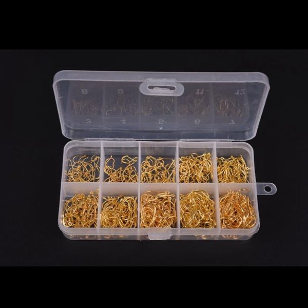 fishing accessories -500pcs sea fish jig hooks with hole tackle box 3# -12# 10 sizes carbon steel gold
fishing accessories -500pcs sea fish jig hooks with hole tackle box 3# -12# 10 sizes carbon steel gold