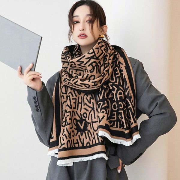 scarves 2021 autumn and winter designer brand warm scarf women's dual-use air-conditioning shawl student windproof shaw, Blue;gray
scarves 2021 autumn and winter designer brand warm scarf women's dual-use air-conditioning shawl student windproof shaw, Blue;gray