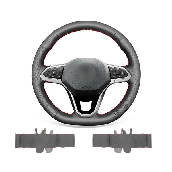 diy custom soft durable black genuine leather car steering wheel cover for volkswagen atlas 2020-2021
diy custom soft durable black genuine leather car steering wheel cover for volkswagen atlas 2020-2021