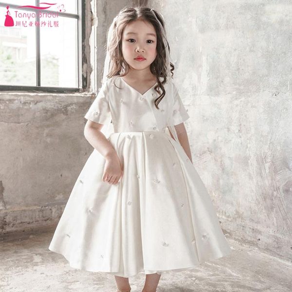 girl's dresses short sleeve satin flower girls dress with pearls kids birthday gowns zf121, Red;yellow
girl's dresses short sleeve satin flower girls dress with pearls kids birthday gowns zf121, Red;yellow
