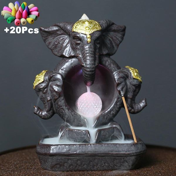 lucky feng shui elephant god statue home decoration handicraft ceramic waterfall incense burner with led color changing ball fragrance lamps
lucky feng shui elephant god statue home decoration handicraft ceramic waterfall incense burner with led color changing ball fragrance lamps
