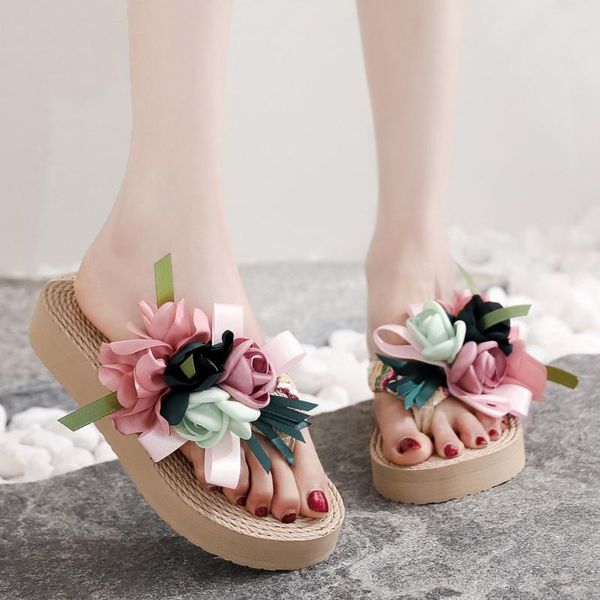 slippers women summer bohemian flower sandals slipper indoor outdoor casual clip toe flip flops weave beach shoes female mujer, Black
slippers women summer bohemian flower sandals slipper indoor outdoor casual clip toe flip flops weave beach shoes female mujer, Black