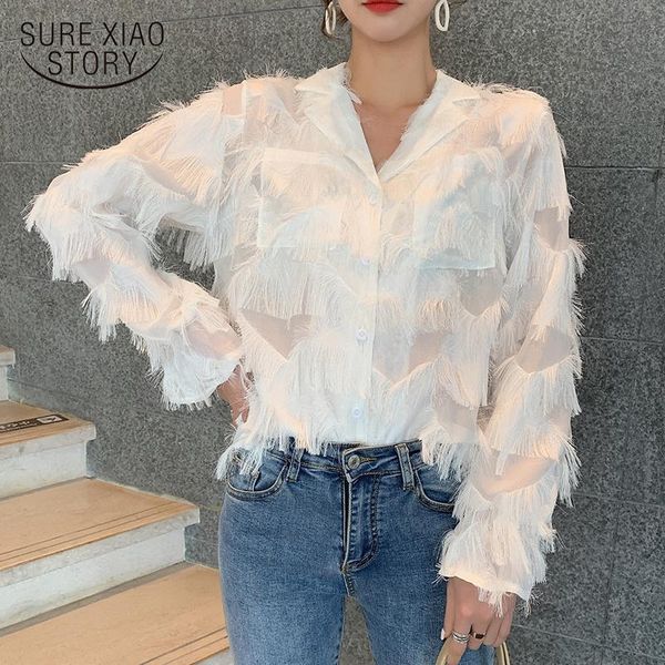 women's blouses & shirts spring long sleeve women vintage solid white single-breasted feather tassel chiffon shirt 12692
women's blouses & shirts spring long sleeve women vintage solid white single-breasted feather tassel chiffon shirt 12692