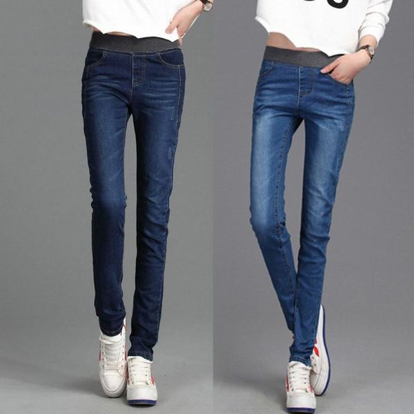 women's jeans fashion women loose high waist casual elastic pencil pants plus size elegant pantalones cintura alta femme #t1g, Blue
women's jeans fashion women loose high waist casual elastic pencil pants plus size elegant pantalones cintura alta femme #t1g, Blue