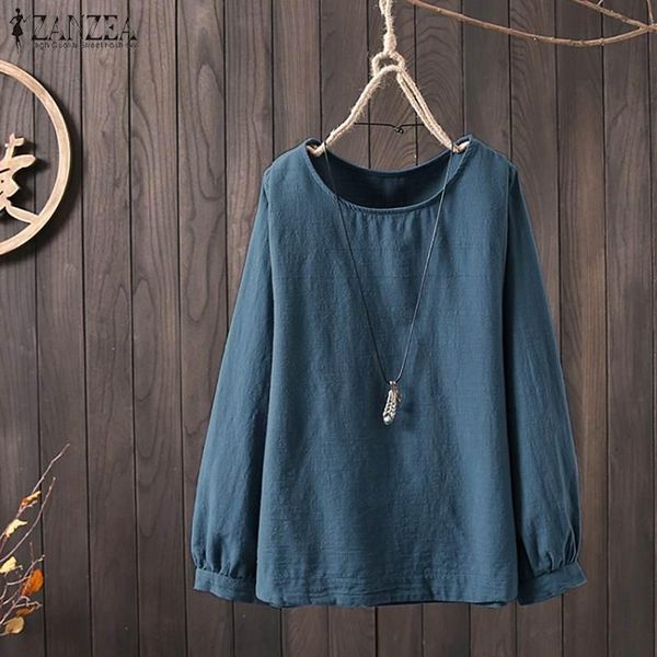 women's blouses & shirts zanzea summer blouse women vintage cotton linen shirt femininas lantern sleeve solid tunic femme work blusas, White
women's blouses & shirts zanzea summer blouse women vintage cotton linen shirt femininas lantern sleeve solid tunic femme work blusas, White