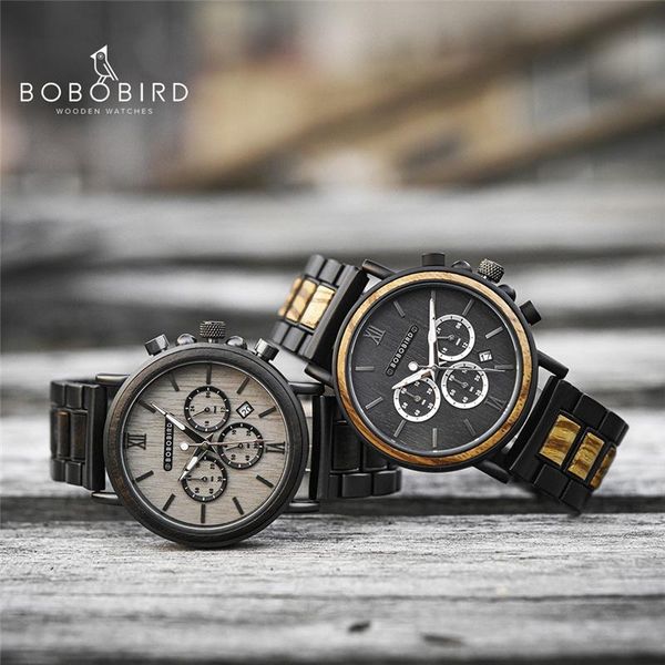 wristwatches bobo bird men's wood watch business wristwatch luminous hands multifunction chronograph timepiece with box relogio masculi, Slivery;brown
wristwatches bobo bird men's wood watch business wristwatch luminous hands multifunction chronograph timepiece with box relogio masculi, Slivery;brown