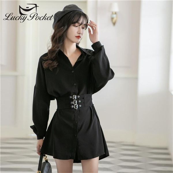 women spring autumn slim black sashes mini shirt dress ladies solid color plus size vestidos female brand casual dresses zm741, Black;gray
women spring autumn slim black sashes mini shirt dress ladies solid color plus size vestidos female brand casual dresses zm741, Black;gray