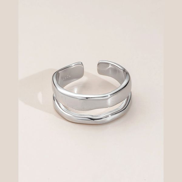 saina korean s925 sier ring 2021 irregular double opening ring for women, Silver
saina korean s925 sier ring 2021 irregular double opening ring for women, Silver