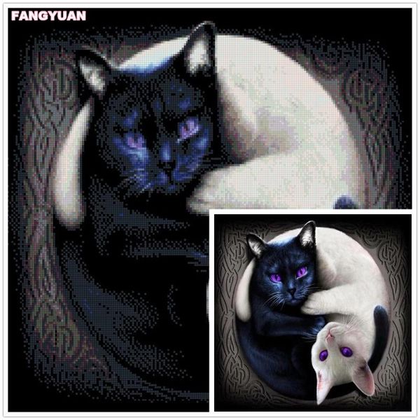 diamond painting 5d black white cat cross stitch kits embroidery animals rhinestones art gift bead picture wall decor
diamond painting 5d black white cat cross stitch kits embroidery animals rhinestones art gift bead picture wall decor