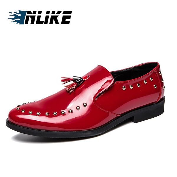 dress shoes inlike men big size casual tassel loafers slip on patent leather mens vintage waterproof fringe, Black
dress shoes inlike men big size casual tassel loafers slip on patent leather mens vintage waterproof fringe, Black