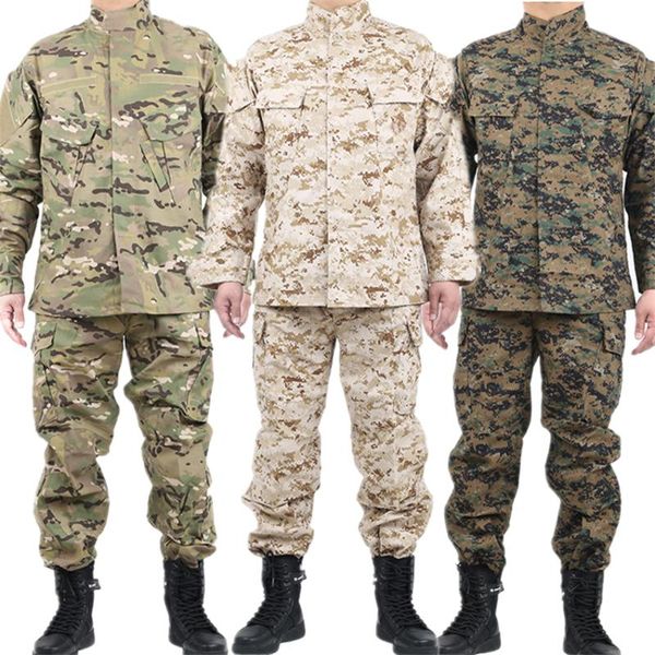 gym clothing 2021camouflage army militar soldier special forces coat+pant set mens military uniform tactical combat shirt maxixs-2xl, White;black
gym clothing 2021camouflage army militar soldier special forces coat+pant set mens military uniform tactical combat shirt maxixs-2xl, White;black