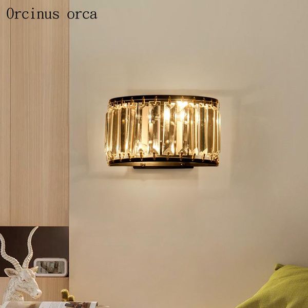 wall lamp american retro luxurious crystal living room corridor bedroom bedside creative personality golden
wall lamp american retro luxurious crystal living room corridor bedroom bedside creative personality golden