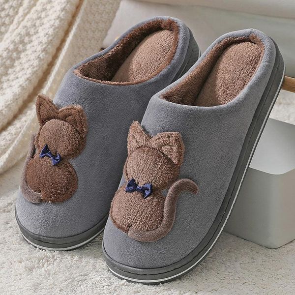 men women warm slippers winter ladies cute cat plush soft comfortable indoor flats shoes home bedroom famale footwear 2021, Black
men women warm slippers winter ladies cute cat plush soft comfortable indoor flats shoes home bedroom famale footwear 2021, Black