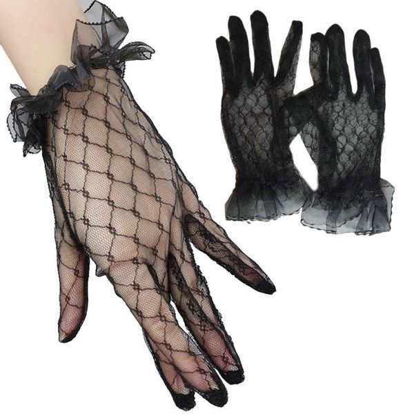 bridal gloves lace net yarn wrist length finger short wedding accessories x7yc, White
bridal gloves lace net yarn wrist length finger short wedding accessories x7yc, White