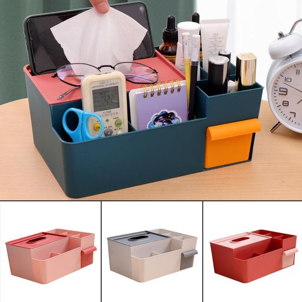 tissue boxes & napkins storage box with multiple compartments multifunctional household cosmetics cellphone holder table organizer
tissue boxes & napkins storage box with multiple compartments multifunctional household cosmetics cellphone holder table organizer