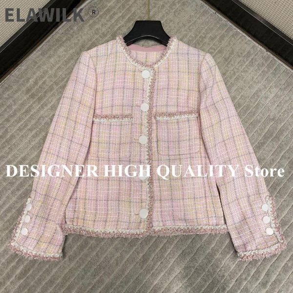 women's wool & blends pink braided lattice edging webbing tweed jacket women o-neck long sleeve single breasted high-end cotton retro c, Black
women's wool & blends pink braided lattice edging webbing tweed jacket women o-neck long sleeve single breasted high-end cotton retro c, Black