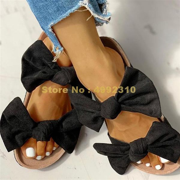 slippers large size 42 casual fashion sweet bow tie vacation comfortable flat with summer shoes women''''s, Black
slippers large size 42 casual fashion sweet bow tie vacation comfortable flat with summer shoes women''''s, Black