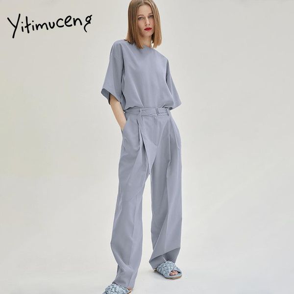women's two piece pants yitimuceng casual 2 sets womens outfits o-neck short sleeve shirt and sashes long office ladies suits summer 20, White
women's two piece pants yitimuceng casual 2 sets womens outfits o-neck short sleeve shirt and sashes long office ladies suits summer 20, White