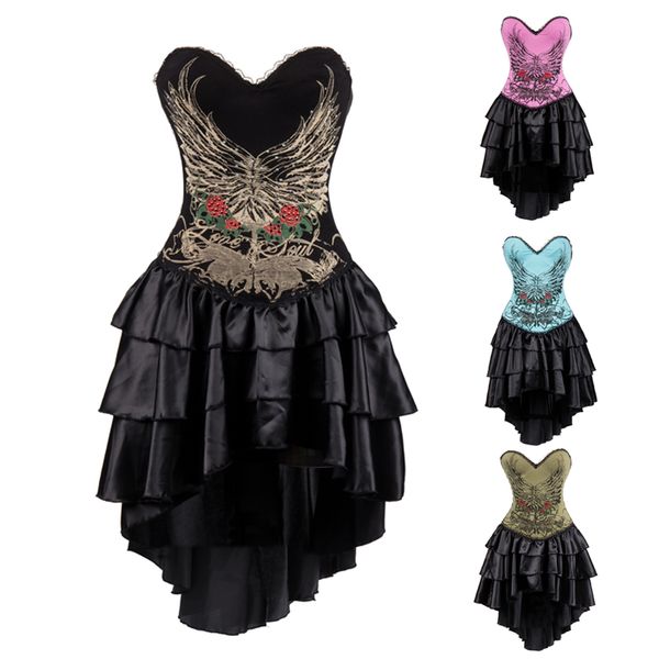woman bustiers women steampunk corsets dress one pieces vintage bustier gothic overbust corset dress waist corset lace waist traine, Black;white
woman bustiers women steampunk corsets dress one pieces vintage bustier gothic overbust corset dress waist corset lace waist traine, Black;white