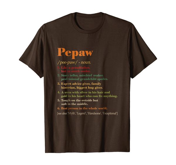 mens pepaw perfect definition tshirt, White;black
mens pepaw perfect definition tshirt, White;black