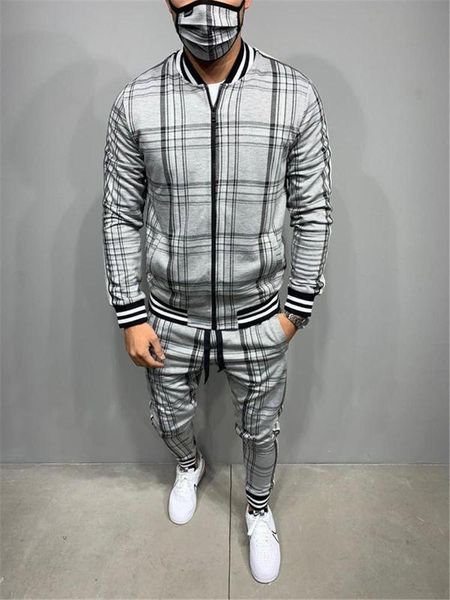 men's tracksuits plaid printed loose suit couple clothes fashion tracksuit grey fullset black pink faded full set, Gray
men's tracksuits plaid printed loose suit couple clothes fashion tracksuit grey fullset black pink faded full set, Gray
