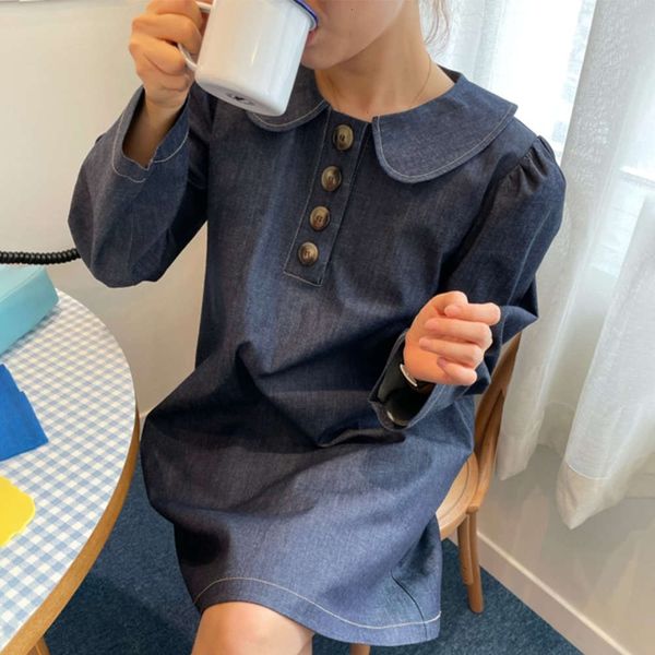 casual dresses dress women clothesspring baby collar small breasted loose open line design bubble sleeve denim skirt mvbj, Black;gray
casual dresses dress women clothesspring baby collar small breasted loose open line design bubble sleeve denim skirt mvbj, Black;gray