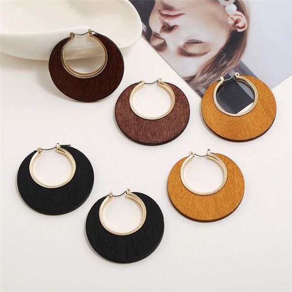 hoop & huggie 1pair retro wood crescent hollow drop pendant earrings for women simple fashion jewelry gifts, Golden;silver
hoop & huggie 1pair retro wood crescent hollow drop pendant earrings for women simple fashion jewelry gifts, Golden;silver