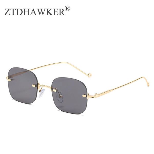 sunglasses 2021 fashion personality retro rimless women's versatile metal simple temperament glasses uv400, White;black
sunglasses 2021 fashion personality retro rimless women's versatile metal simple temperament glasses uv400, White;black