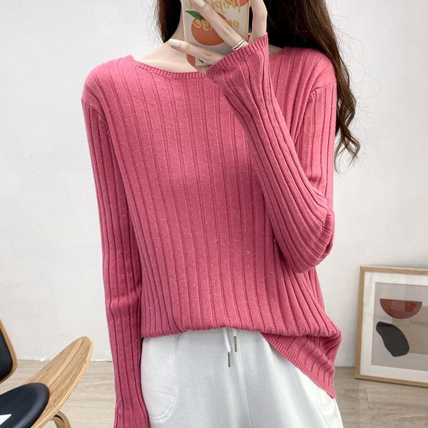 women's polos 2021 autumn and winter style female underwear loose versatile base shirt long sleeves crew neck pullover sweater top, White
women's polos 2021 autumn and winter style female underwear loose versatile base shirt long sleeves crew neck pullover sweater top, White