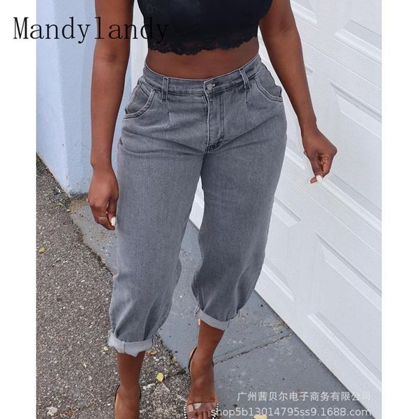 women's jeans mandylandy summer fashion high waist button stitching denim straight-leg pants casual solid color pocket, Blue
women's jeans mandylandy summer fashion high waist button stitching denim straight-leg pants casual solid color pocket, Blue